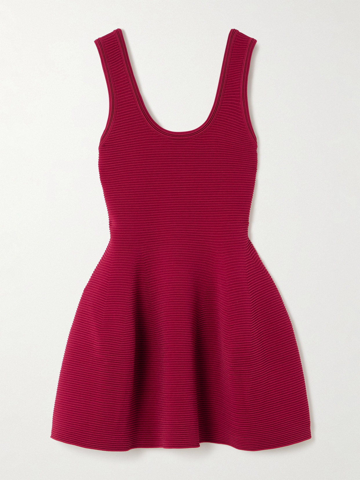 SIMKHAI - Larina Ribbed-knit Mini Dress - Red
