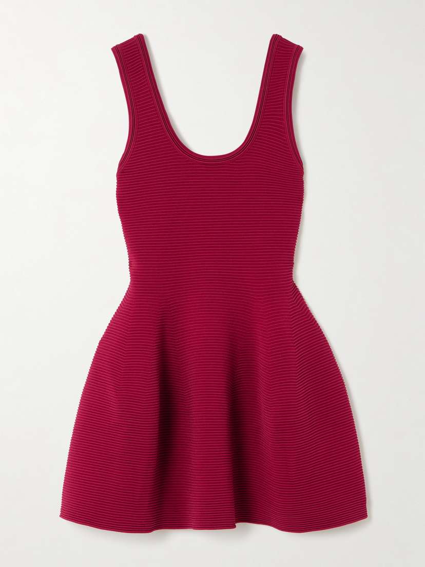 Simkhai Larina Ribbed-knit Mini Dress - x large
