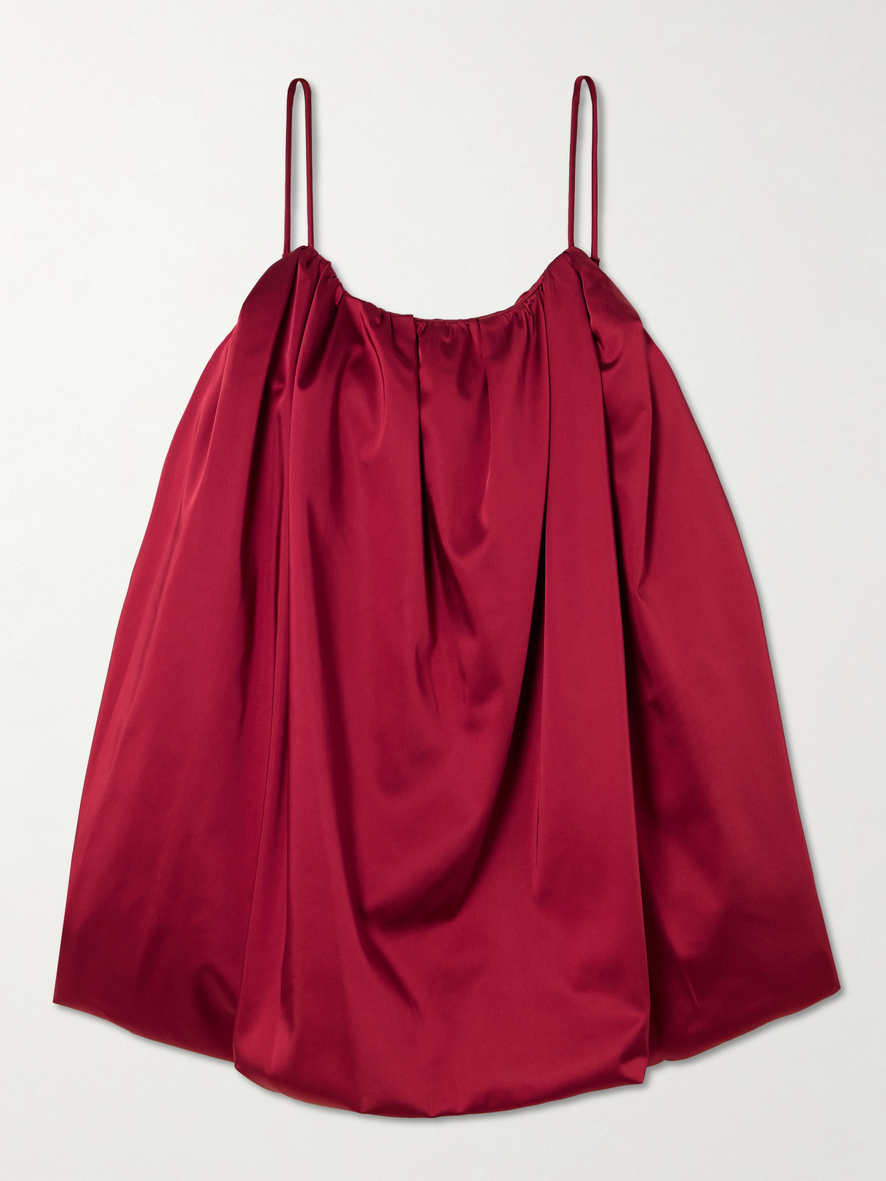 Simkhai India Sleeveless Bubble Mini Dress In Red