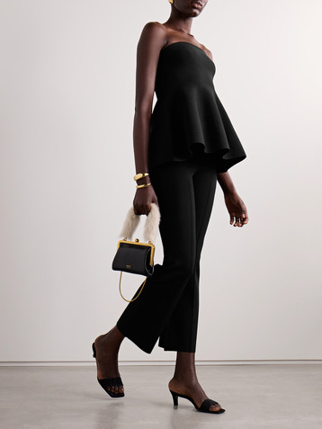 SIMKHAI Ioanna strapless knitted top