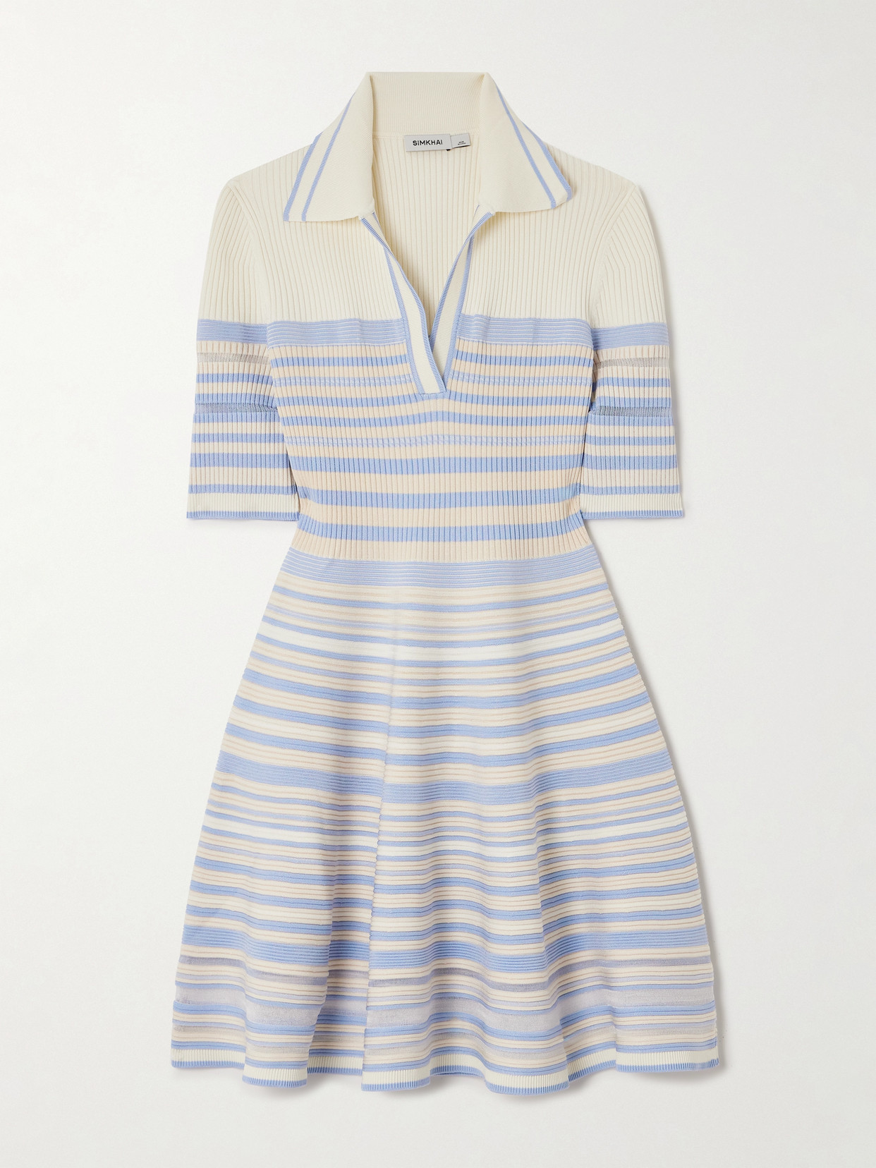 knee length dresses for ladies Picnic Weather White Stripe Sleeveless Maxi Dress main image 1