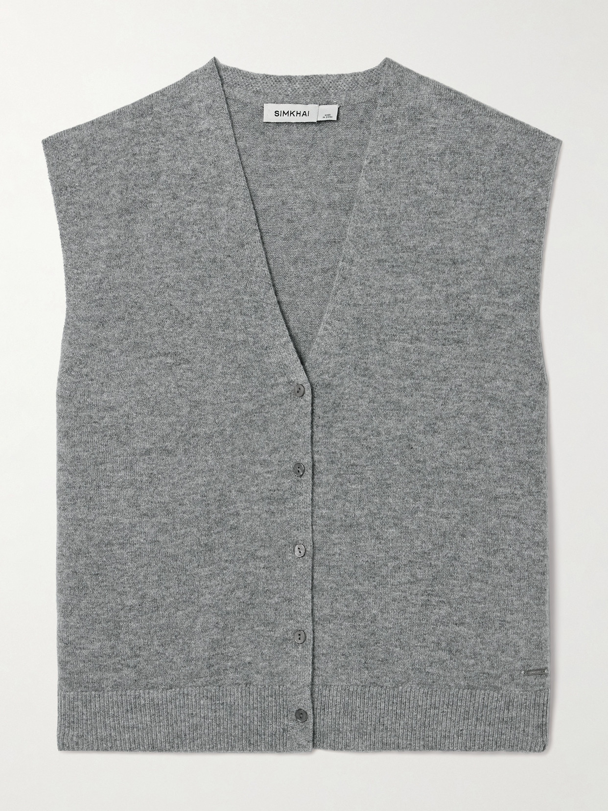 SIMKHAI - Rozzi Cashmere Vest - Gray