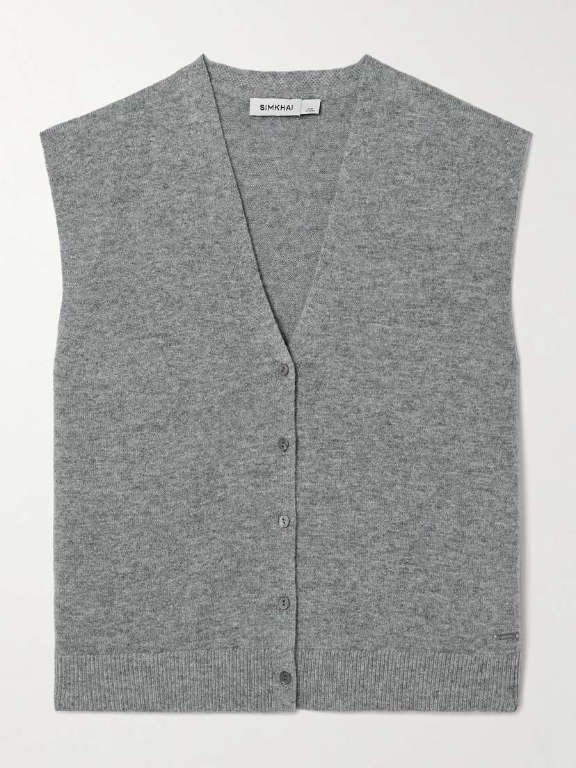 Simkhai Rozzi Cashmere Vest - x large