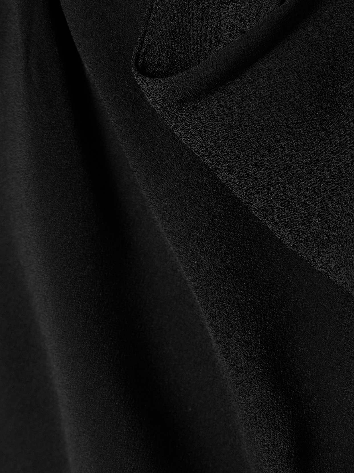 Ulla Johnson Kalena Draped Crepe Midi Dress In Black