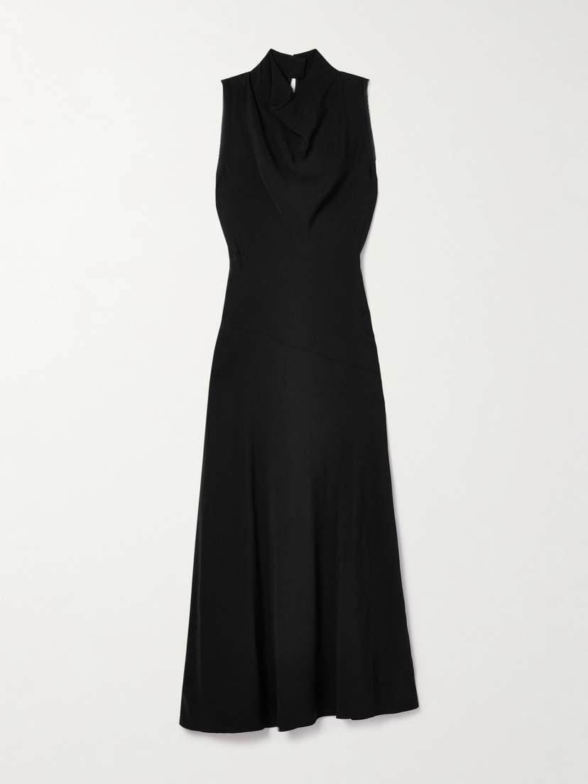 Ulla Johnson Kalena Draped Crepe Midi Dress