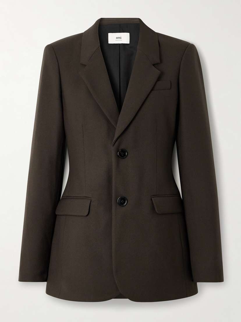 AMI PARIS Wool-twill Blazer