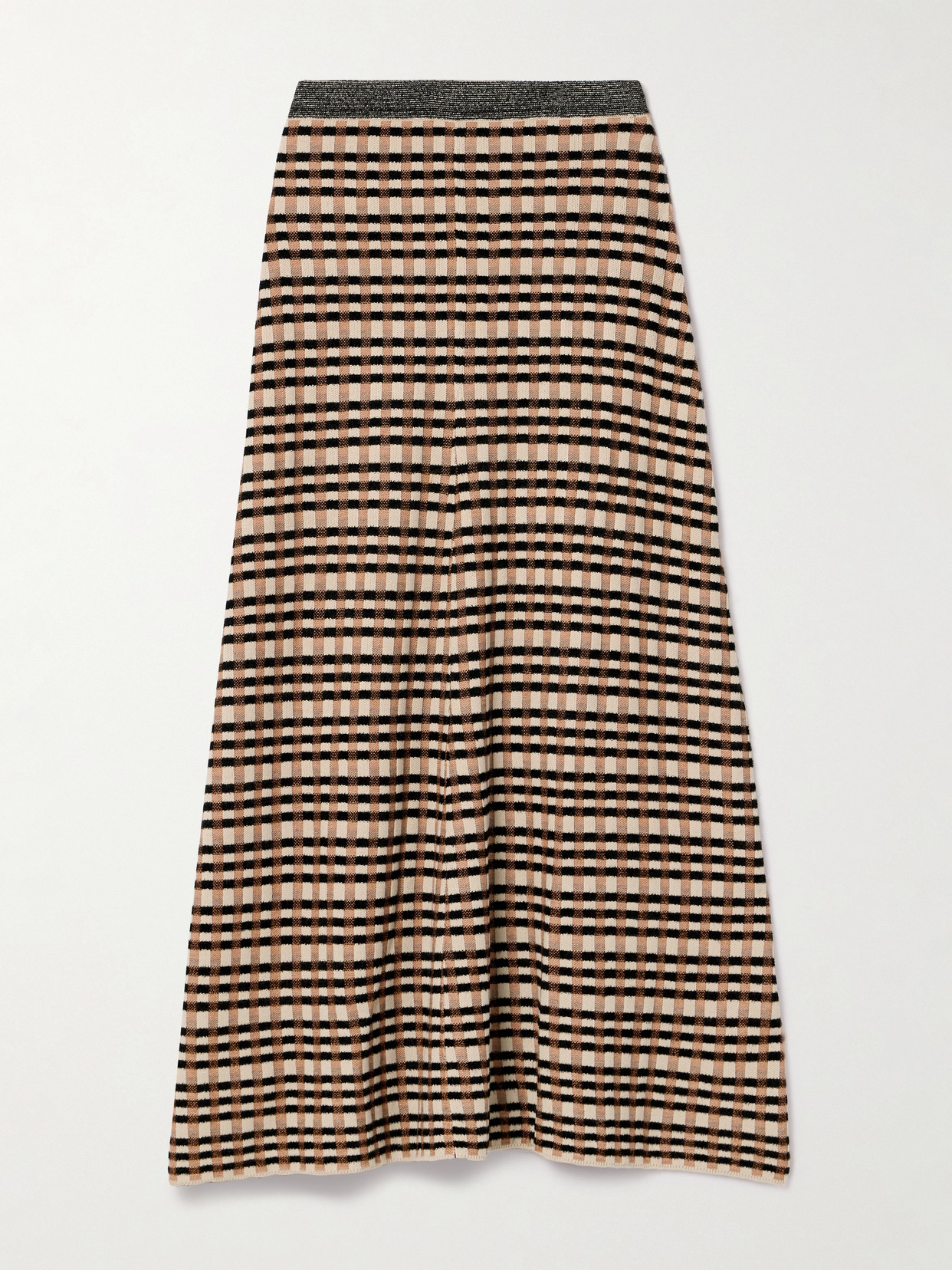 Ulla Johnson - Amal Checked Jacquard-knit Maxi Skirt - Multi