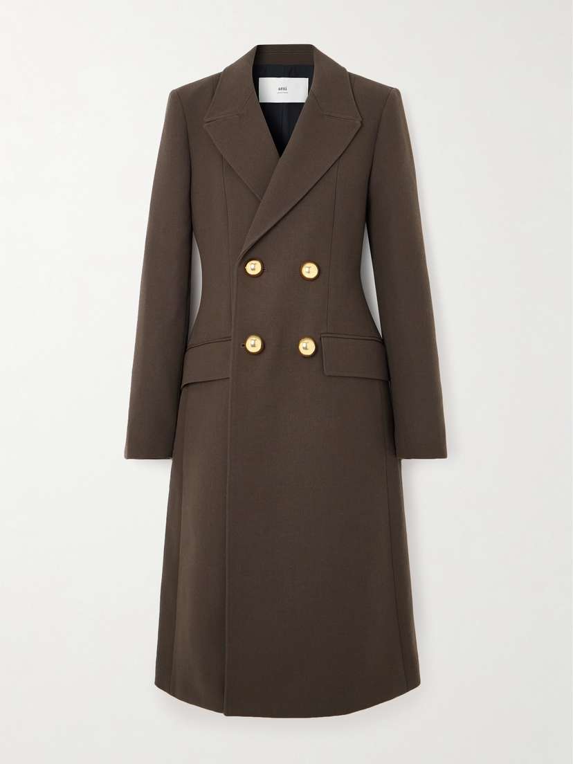 AMI PARIS Double-breasted Wool Coat