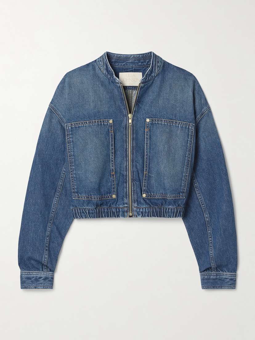 Ulla Johnson The Alessia Cropped Denim Jacket - x small