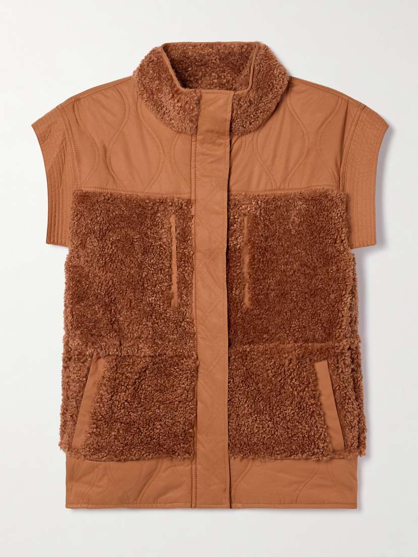 Ulla Johnson Shiloh Faux Shearling-trimmed Quilted Shell Vest