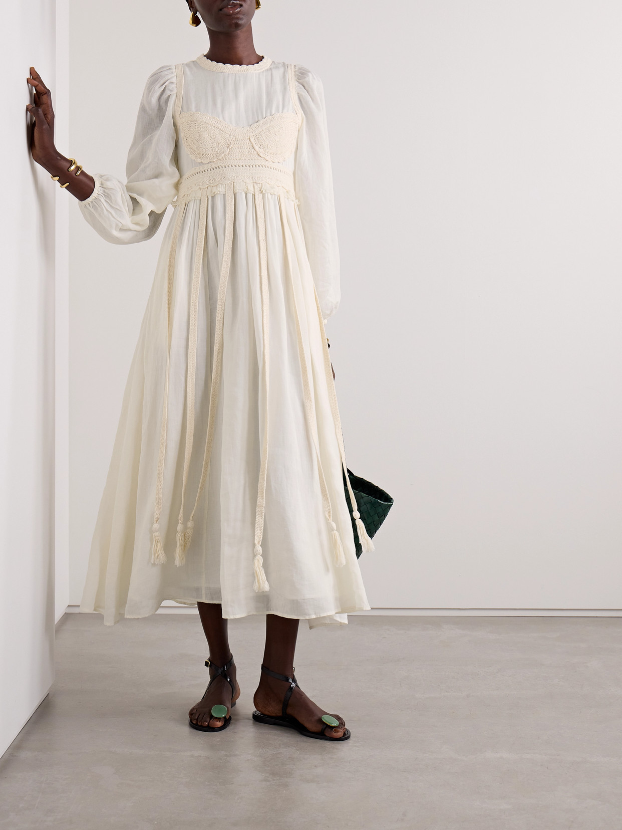 Ulla Johnson Aviva Dress Pristine In Cream