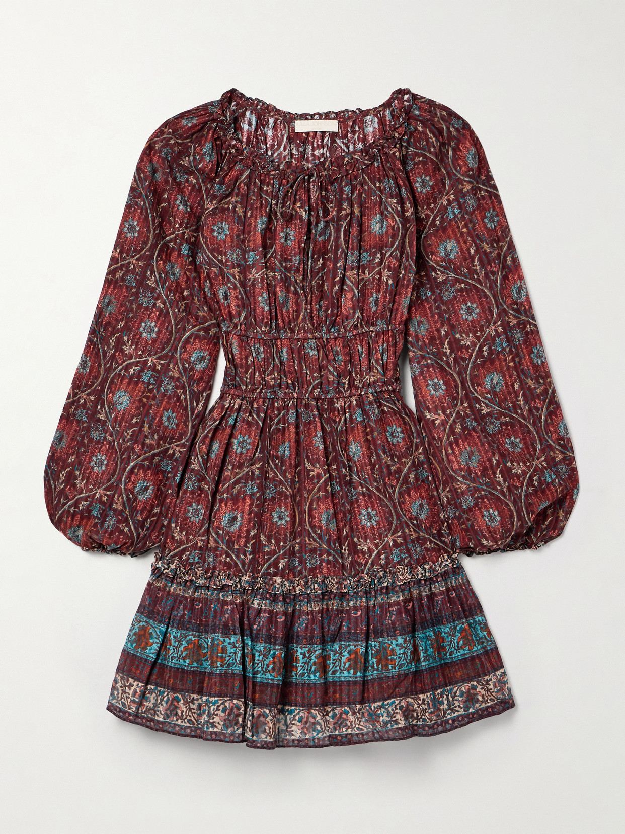 Ulla Johnson - Val Ruffled Floral-print Cotton-blend Voile Mini Dress - Multi