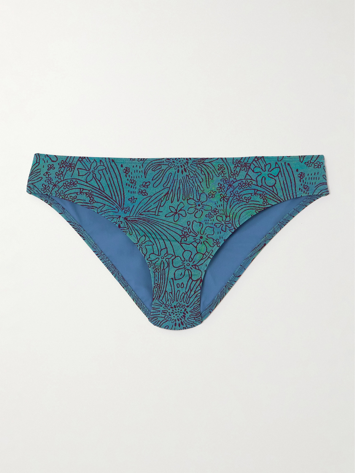 ULLA JOHNSON DANI PRINTED BIKINI BRIEFS