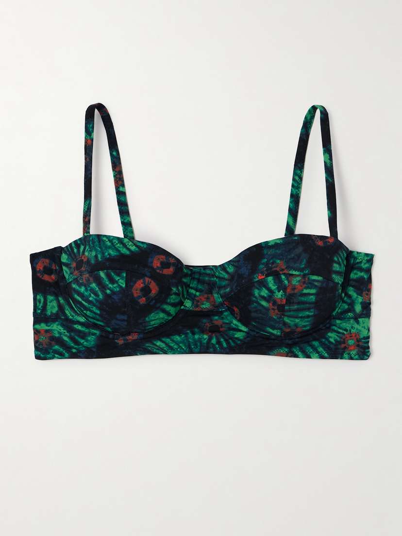 Ulla Johnson Zahara Printed Underwired Bikini Top - x large
