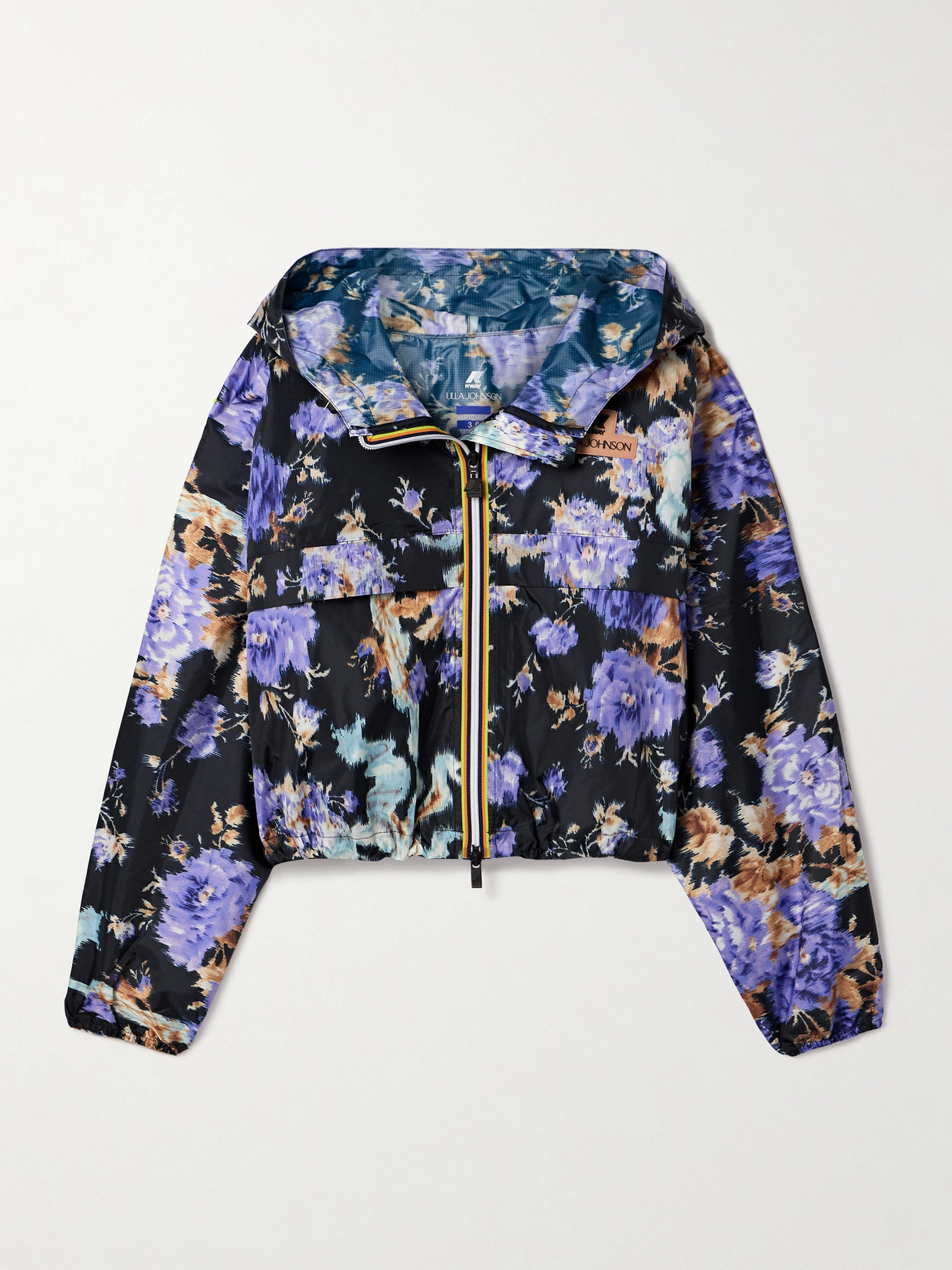Ulla Johnson X K-way Cropeley Jacket In Iris