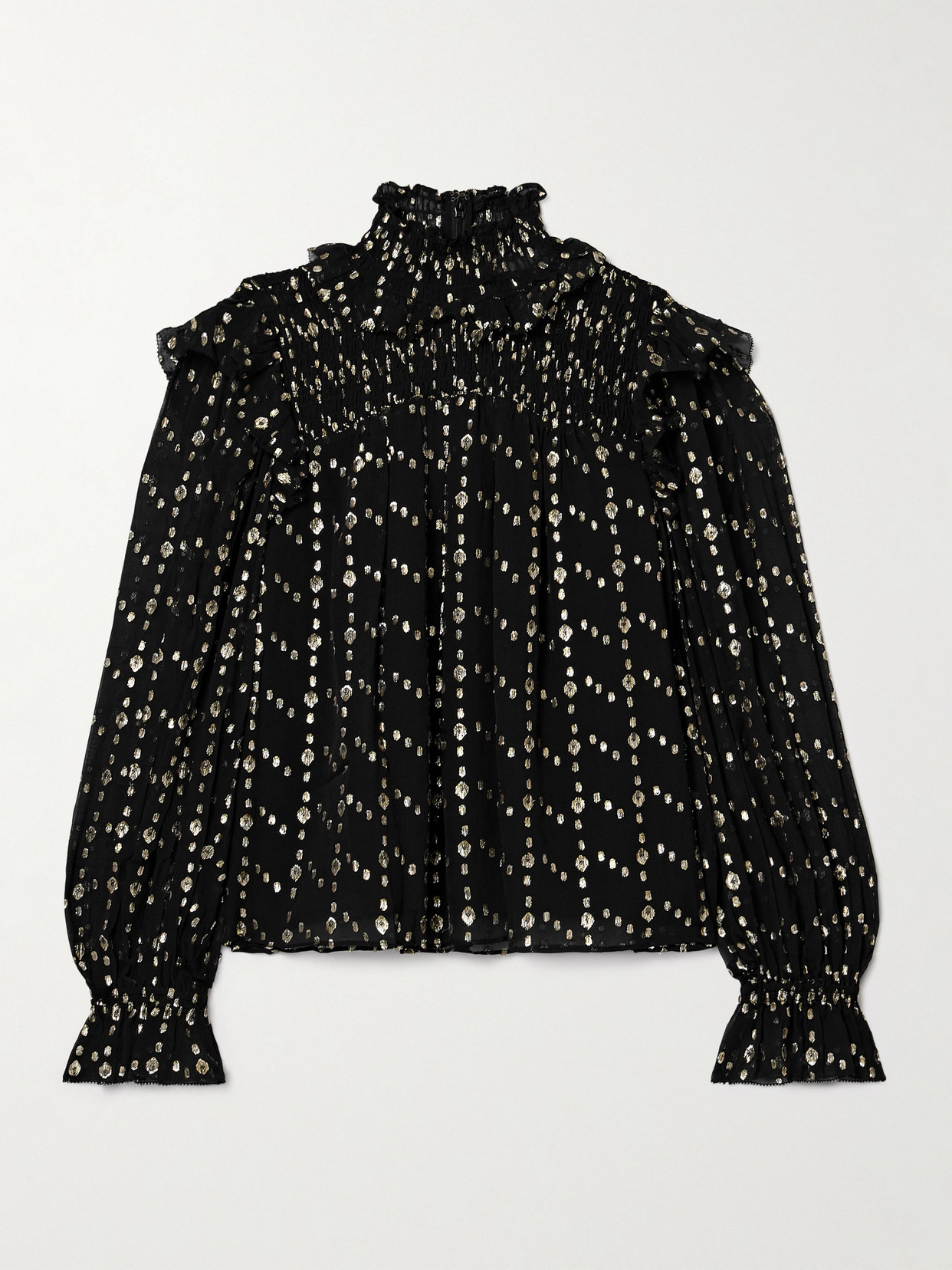 Ulla Johnson Mila Blouse In Cosmos In Black