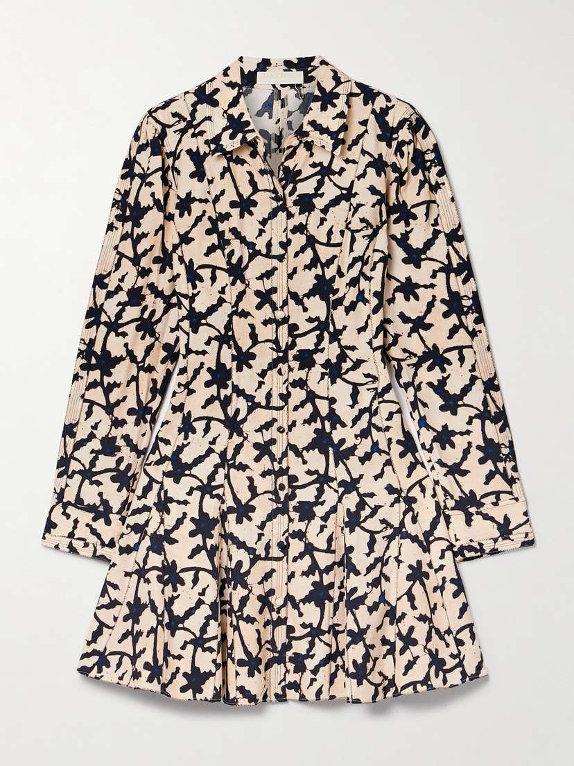Ulla Johnson Roanne Printed Crepe Mini Dress