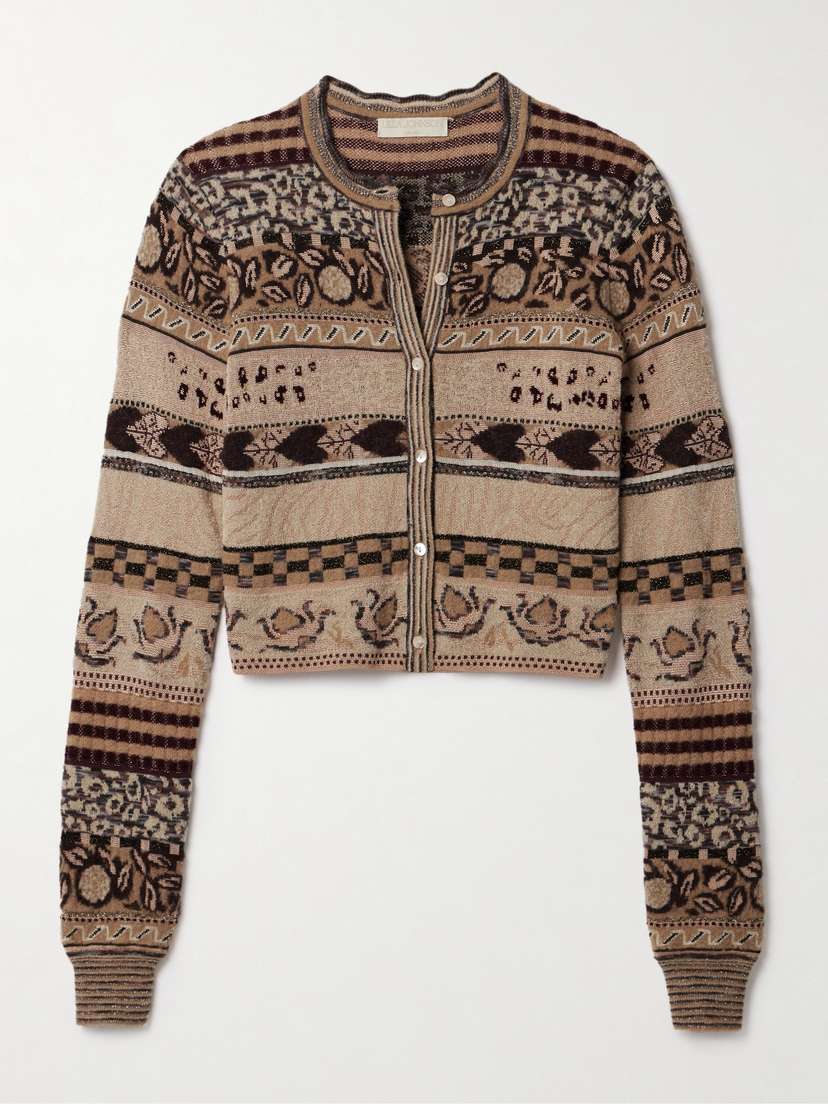 Ulla Johnson Liza Jacquard-knit Cardigan