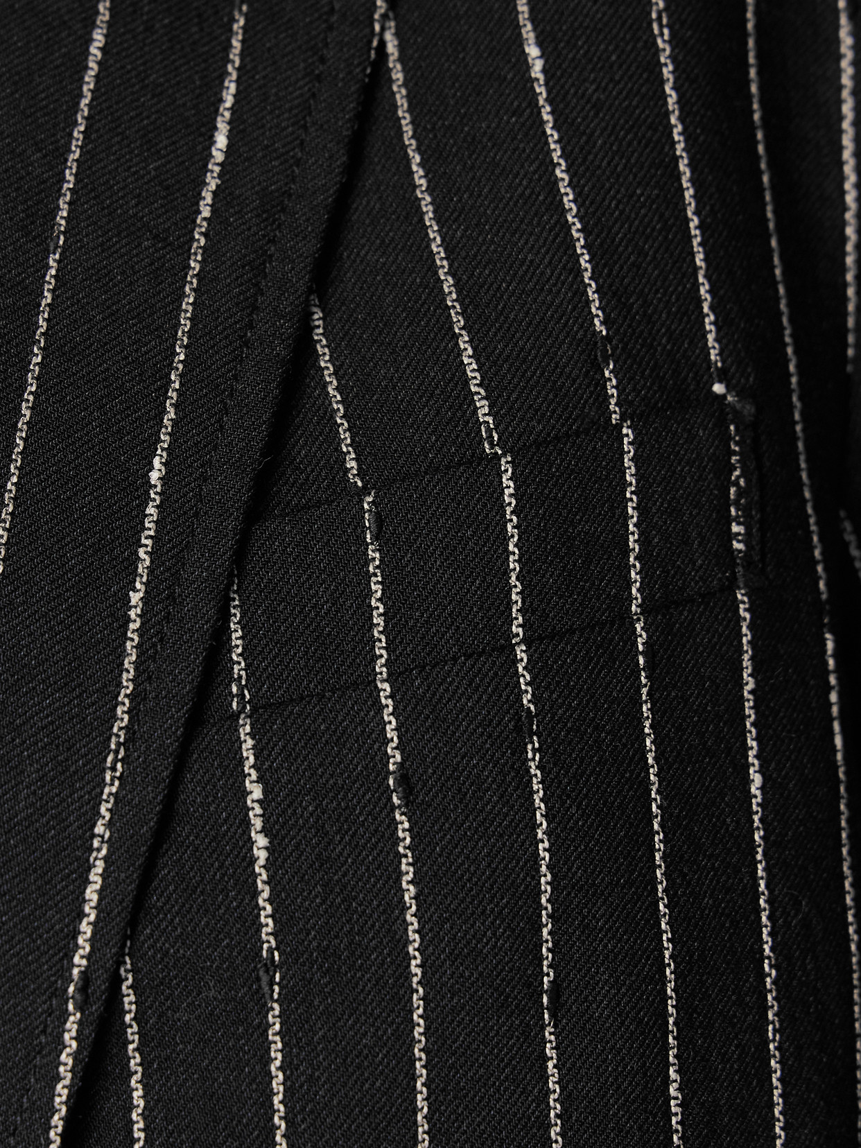 Ulla Johnson Dhemi Striped Wool-blend Twill Blazer In Black