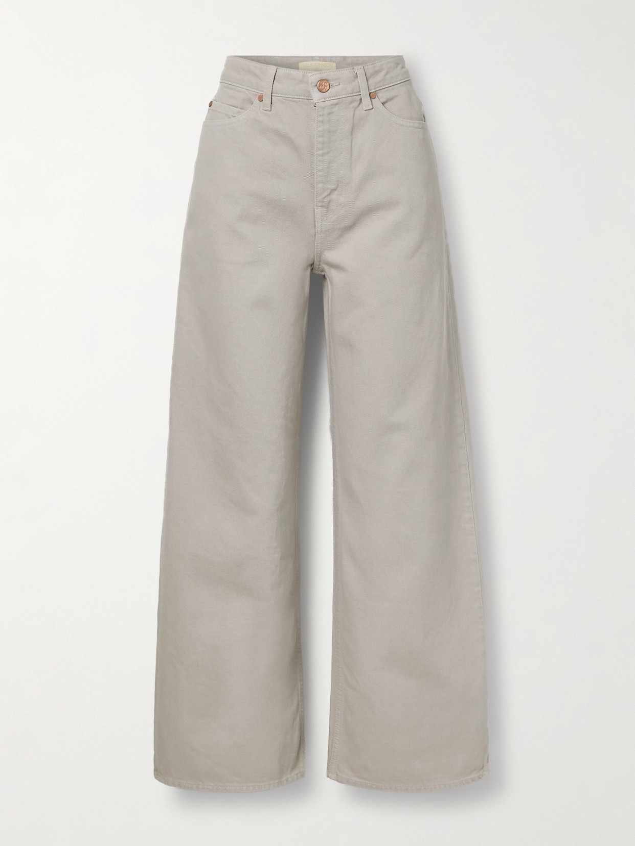 Ulla Johnson The Willow High-rise Wide-leg Jeans In Grey