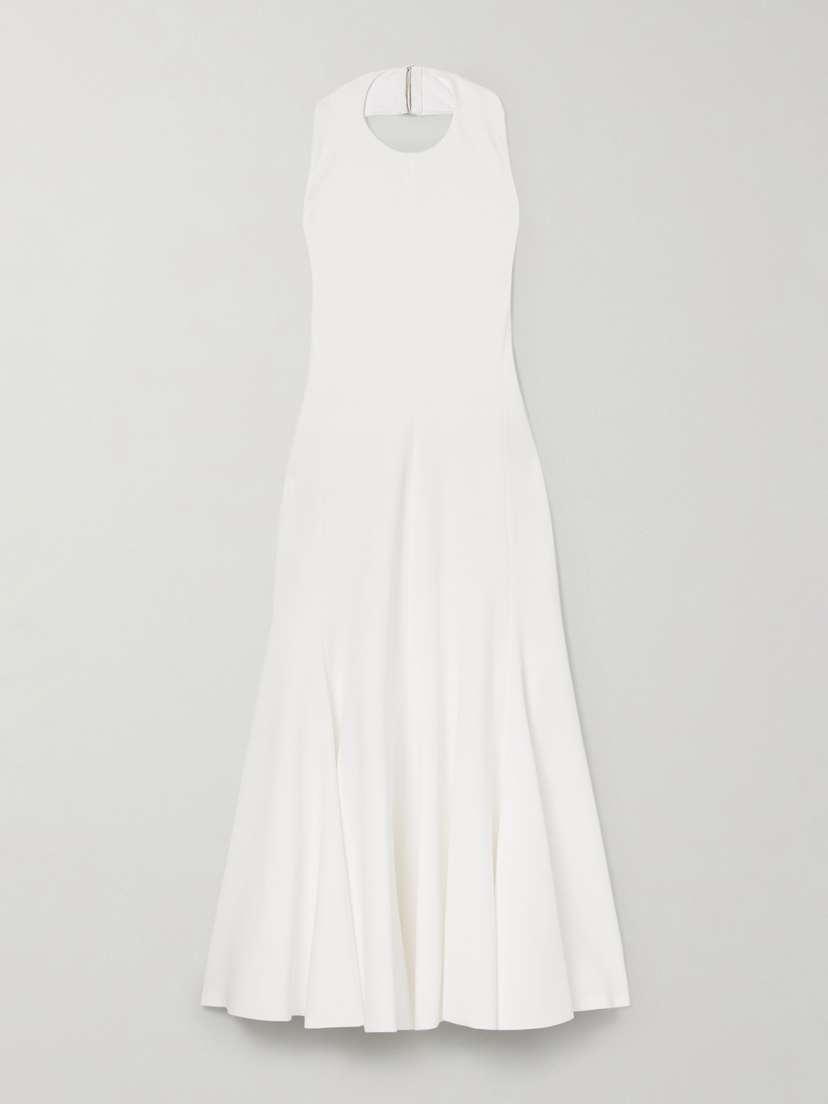 Jacquemus Favola Open-back Crepe-jersey Halterneck Midi Dress