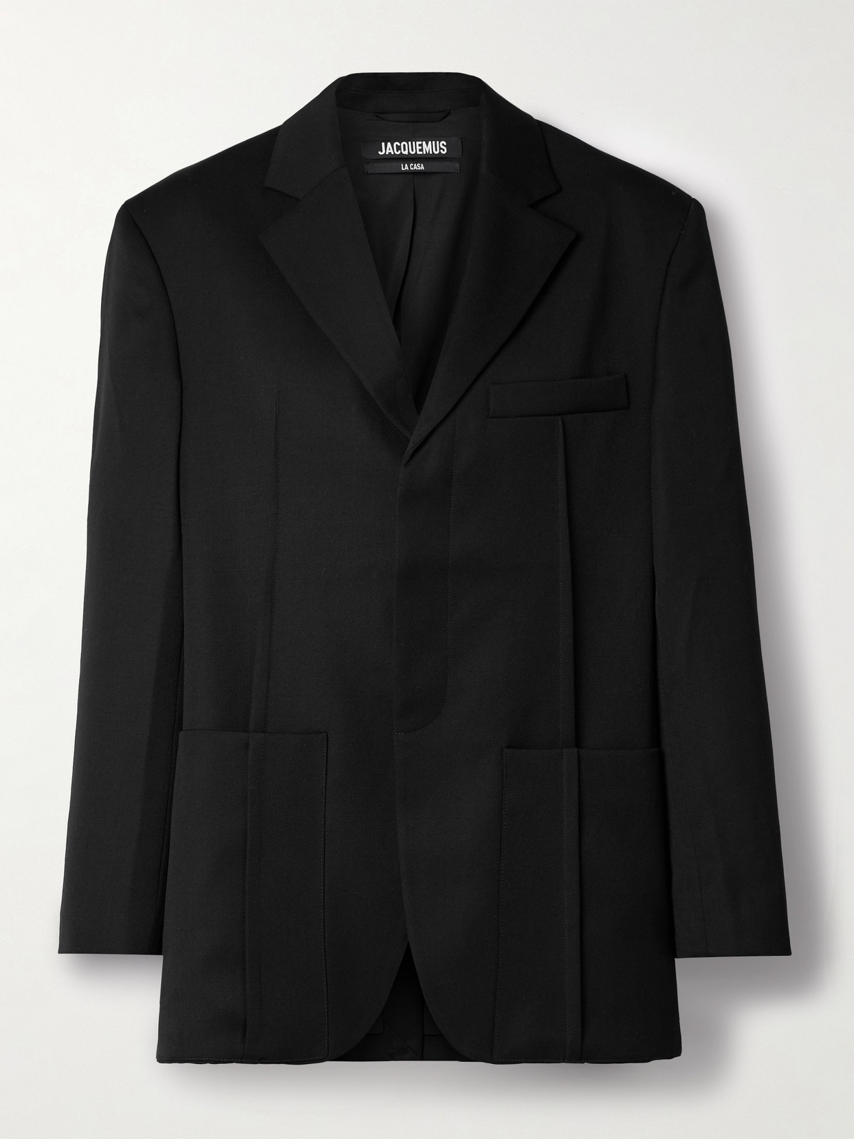 Jacquemus Wool Blazer In Black