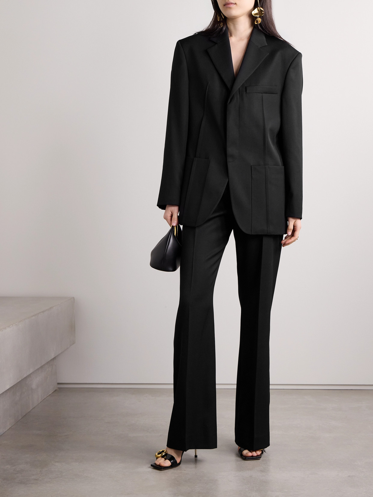 Jacquemus Wool Blazer In Black