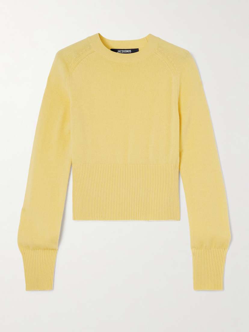 Jacquemus The Soglia Cropped Cashmere-blend Sweater