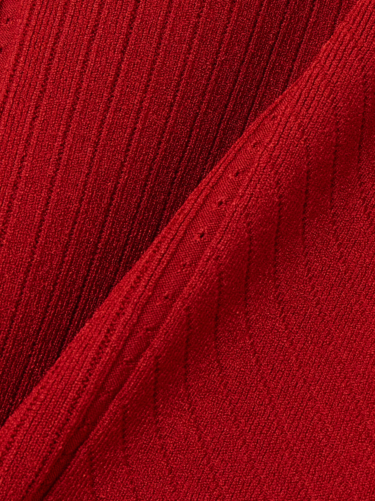 Jacquemus Sierra Open-back Embellished Knitted Mini Dress In Red