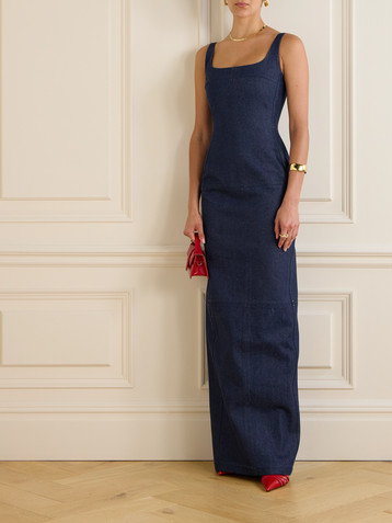 Jacquemus La robe de-Nîmes Spoglio denim gown