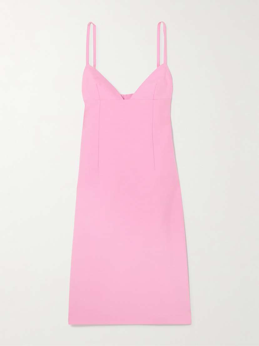 Jacquemus Camison Wool And Silk-blend Midi Dress