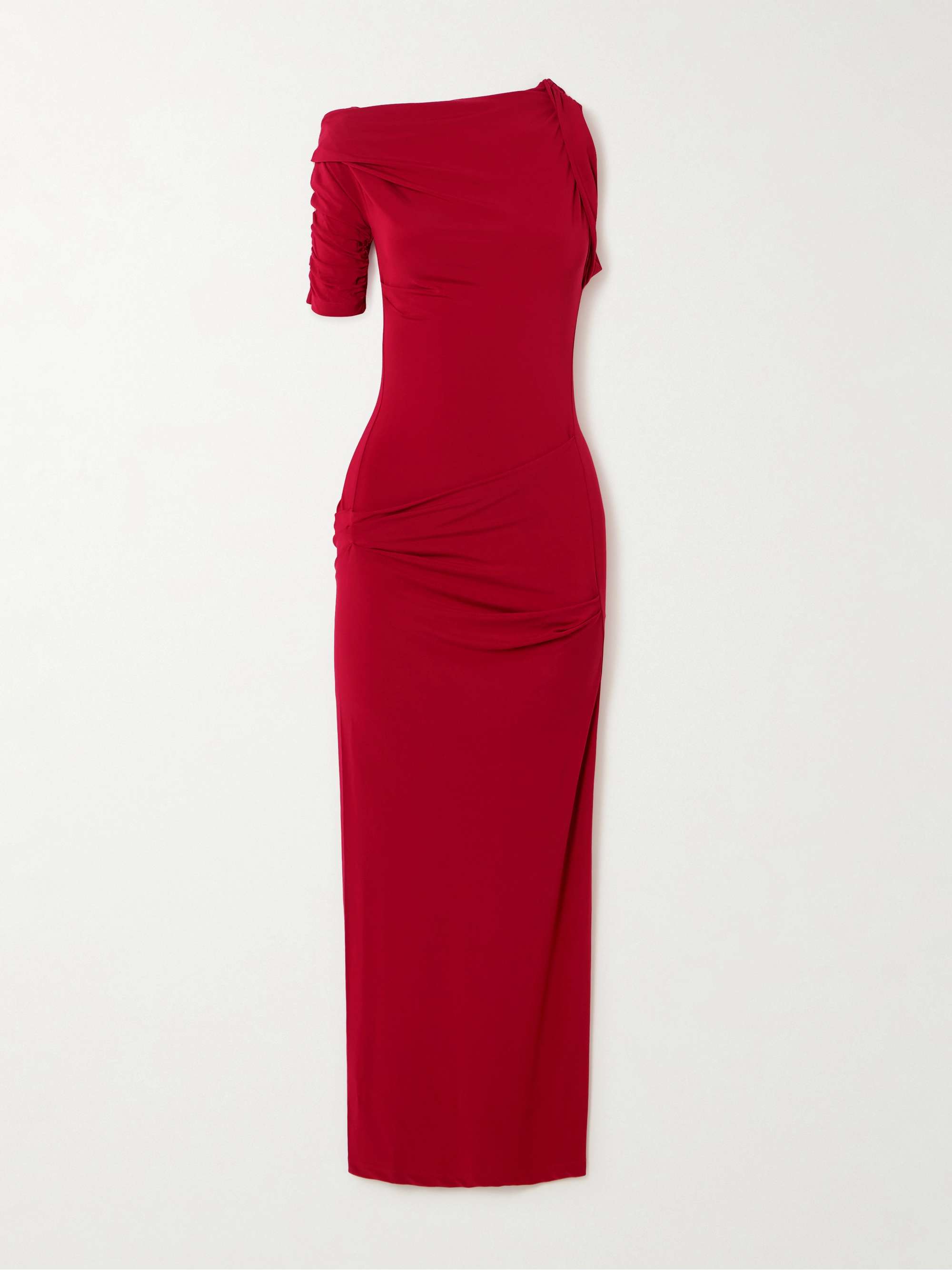 Elasticated Net Red Cocktail Dresses Elasticated Net Red Cocktail Dresses