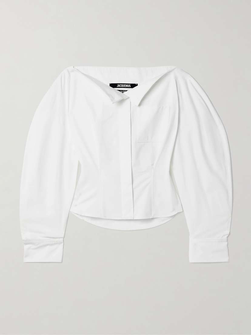 Jacquemus Cutout Cotton-poplin Shirt