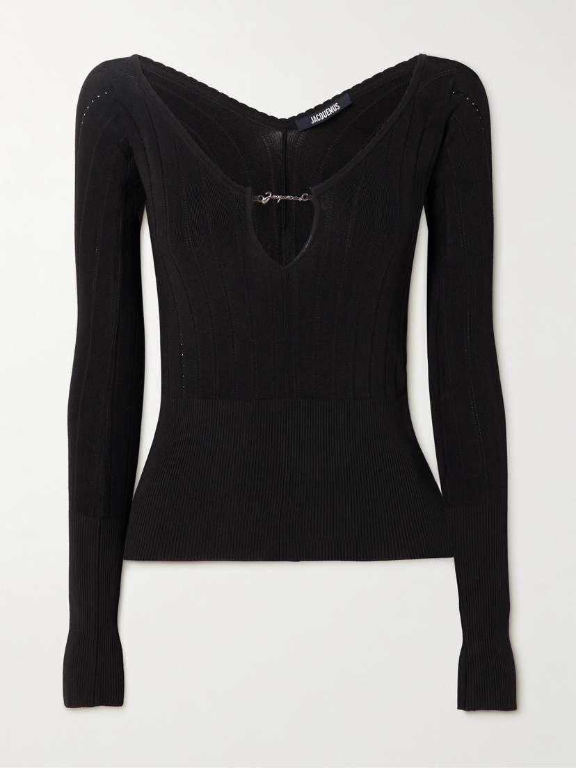 Jacquemus Pralù Ribbed-knit Top