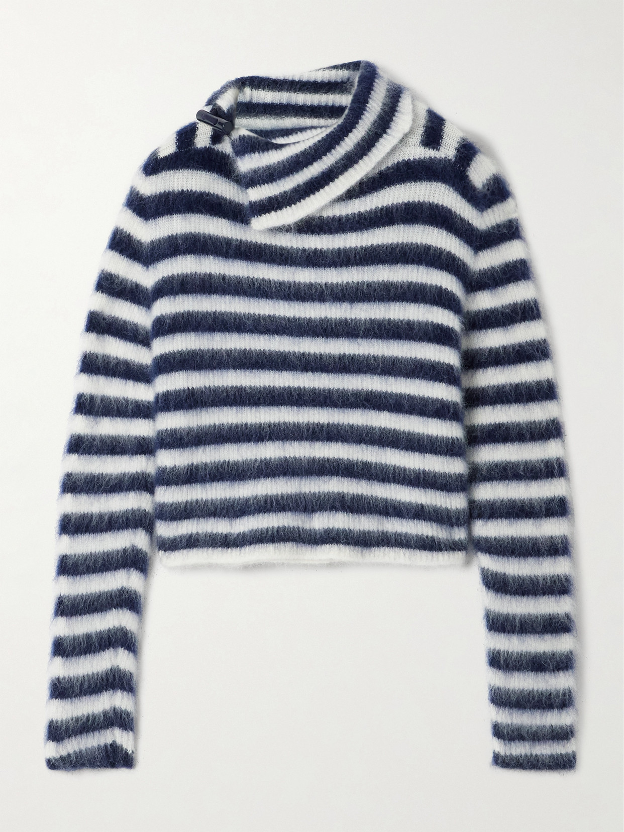 Jacquemus Marina Striped Wool-blend Sweater In Blue