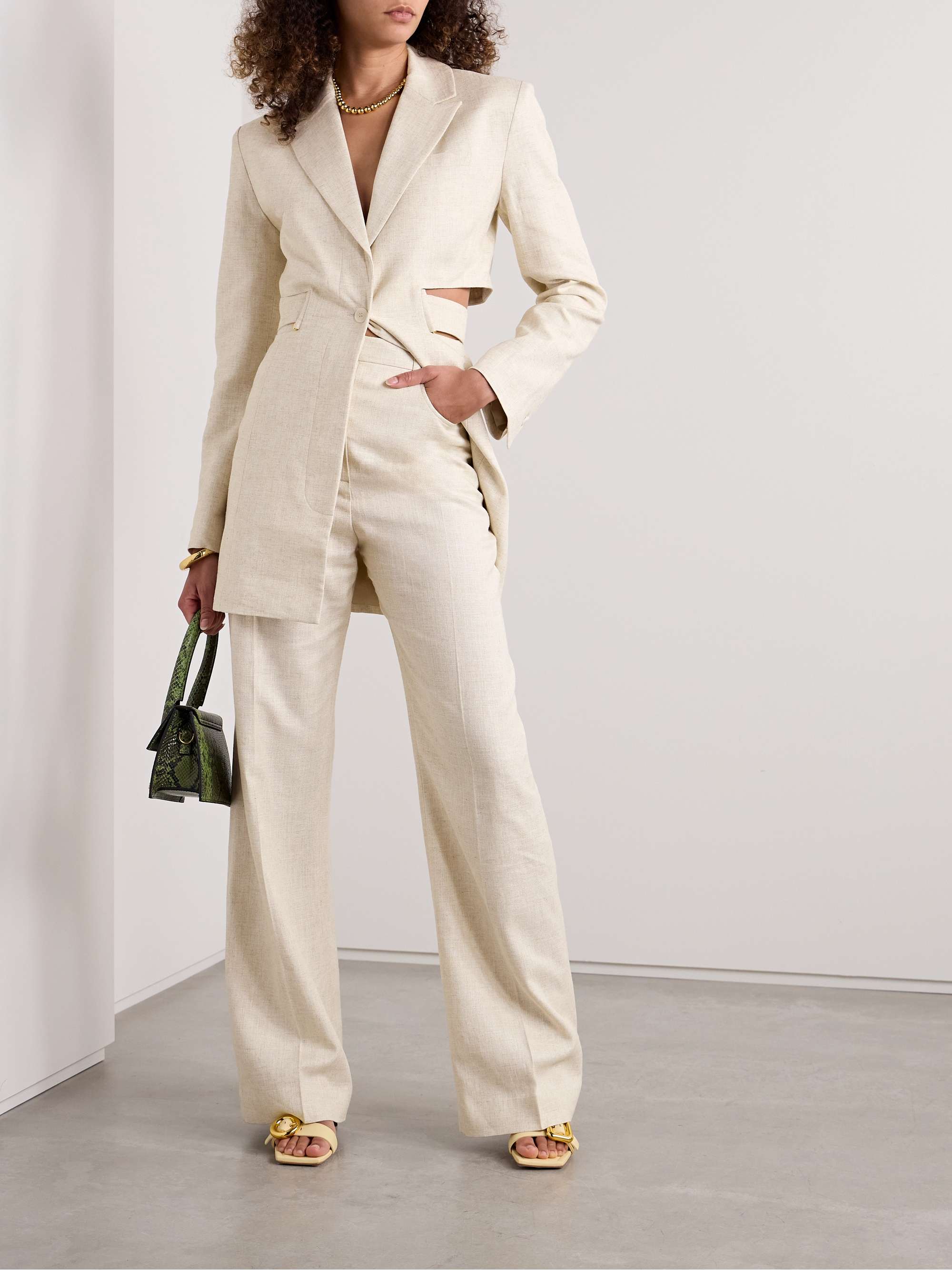 JACQUEMUS Sauge woven straight-leg pants | NET-A-PORTER JACQUEMUS Sauge woven straight-leg pants | NET-A-PORTER