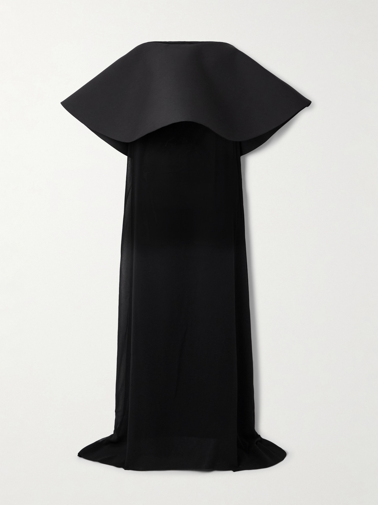 Jacquemus La Robe Vela Strapless Wool And Silk-blend And Chiffon Gown In Unknown