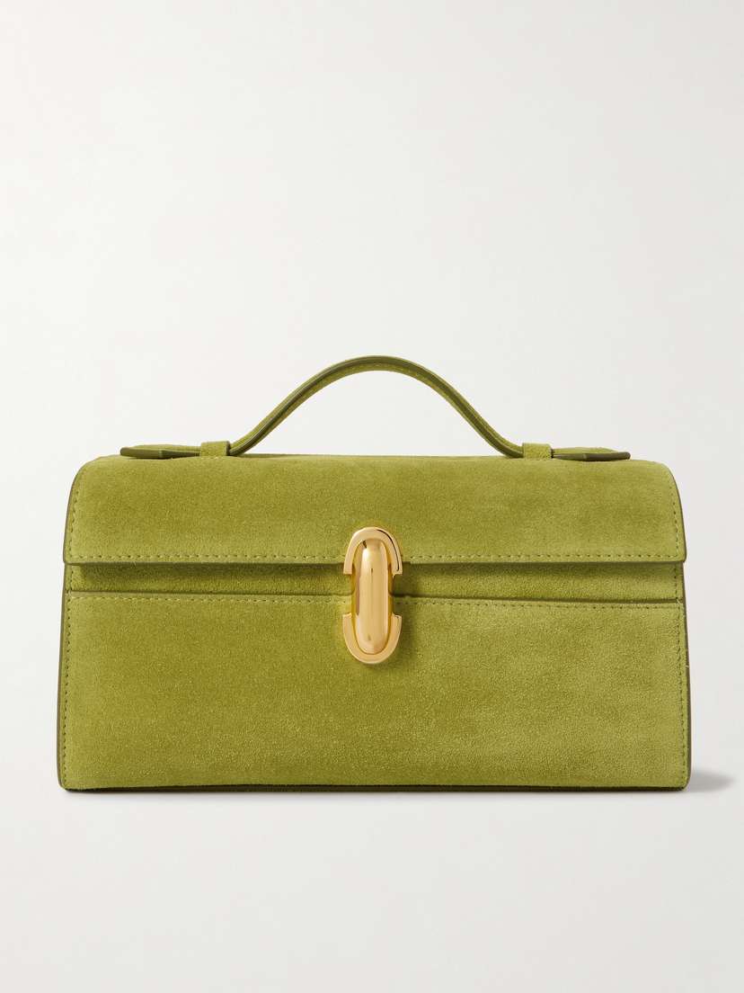 Savette Symmetry Pochette Suede Tote