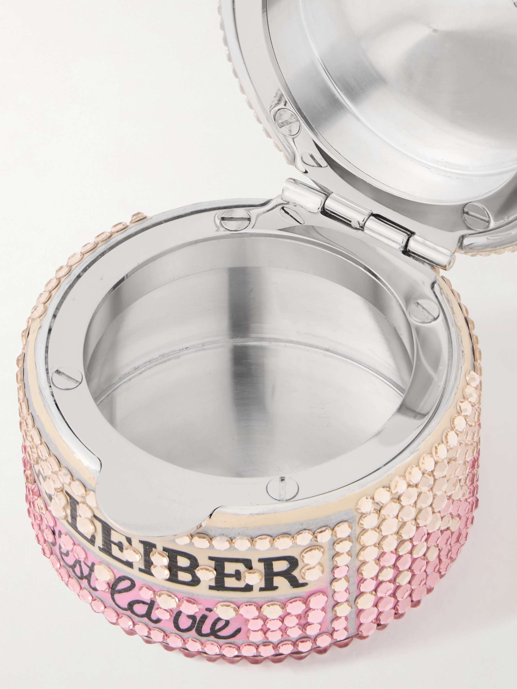 JUDITH LEIBER COUTURE La Leiber crystal-embellished silver