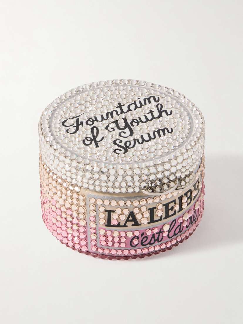 Judith Leiber Couture La Leiber Crystal-embellished Silver-tone Pill Box