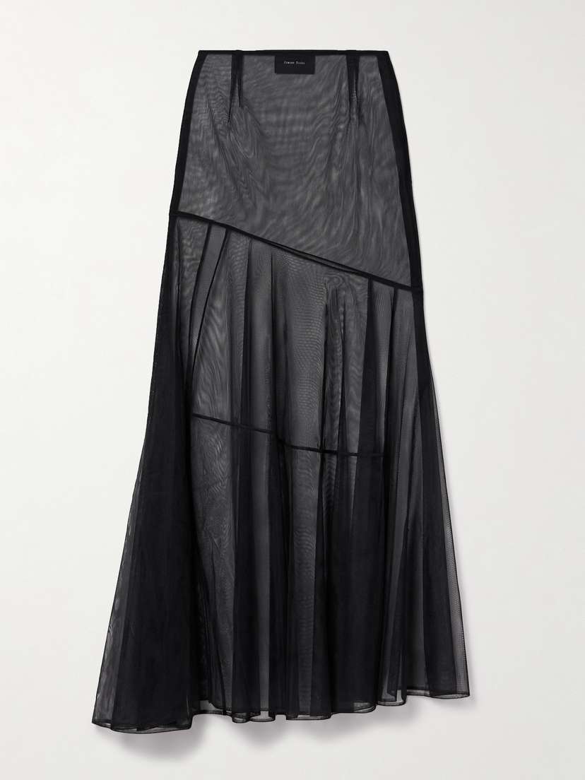 Simone Rocha Asymmetric Tulle Maxi Skirt