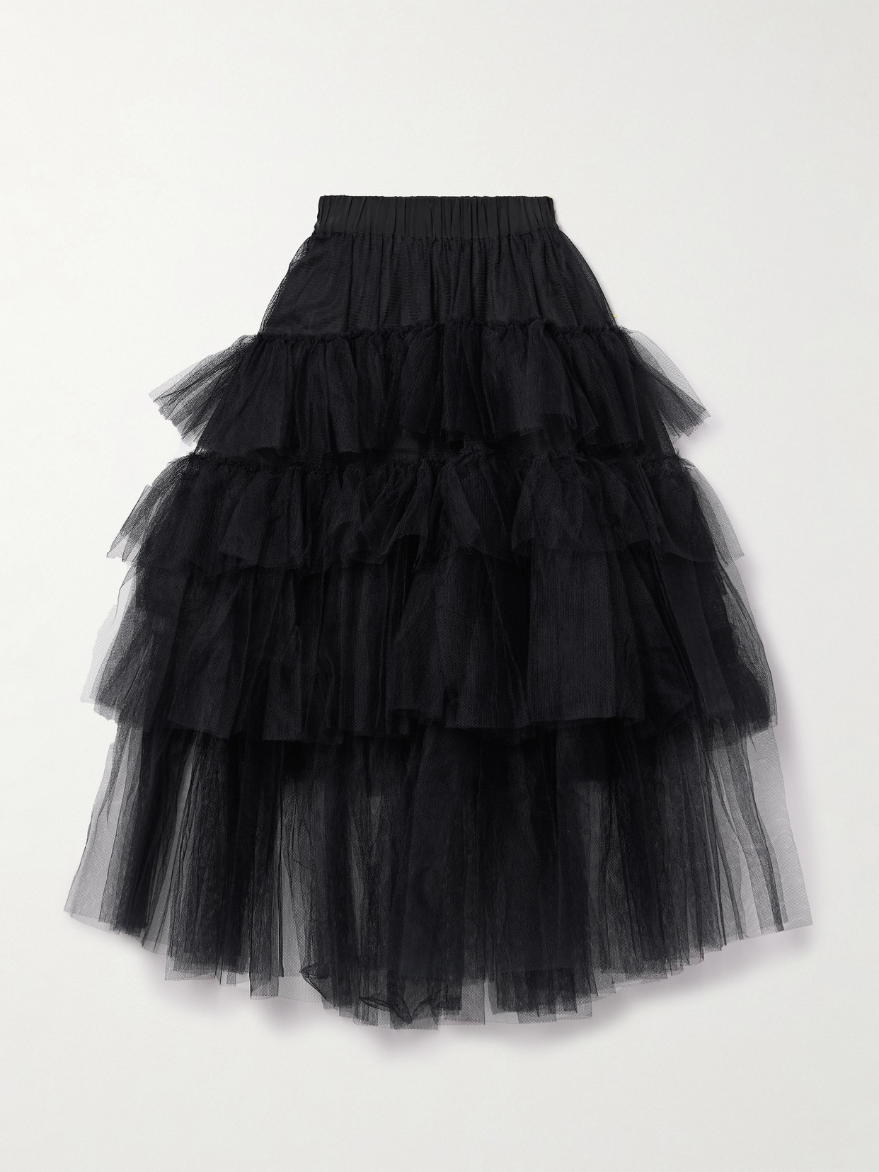 Simone Rocha - Tiered Tulle Maxi Skirt - Black
