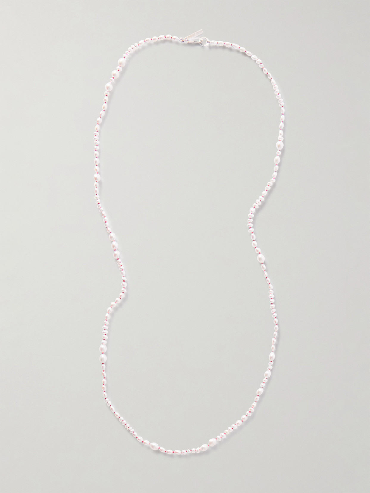 Sophie Buhai Mermaid Silver Pearl Necklace In White
