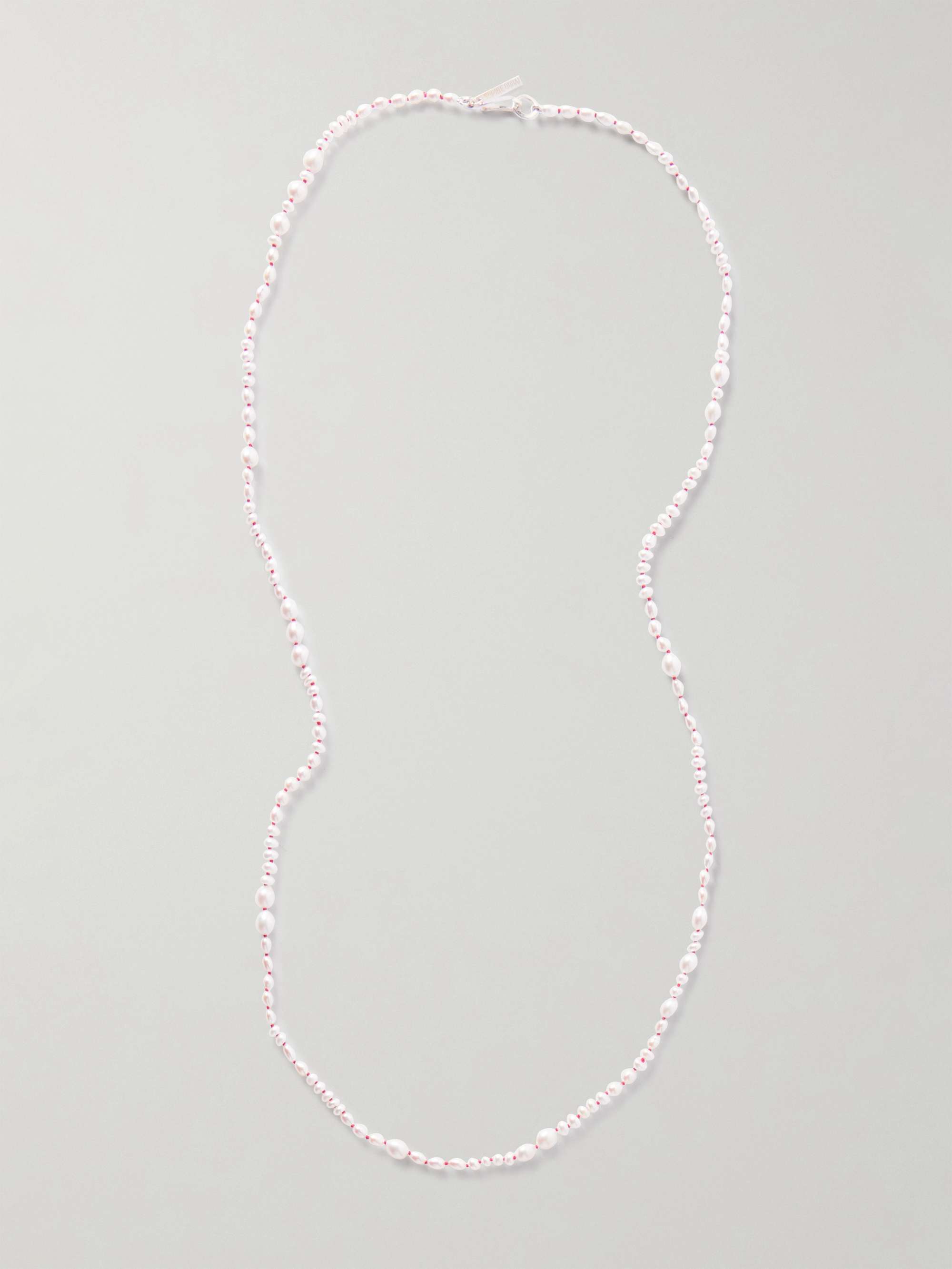 SOPHIE BUHAI Mermaid silver pearl necklace | NET-A-PORTER