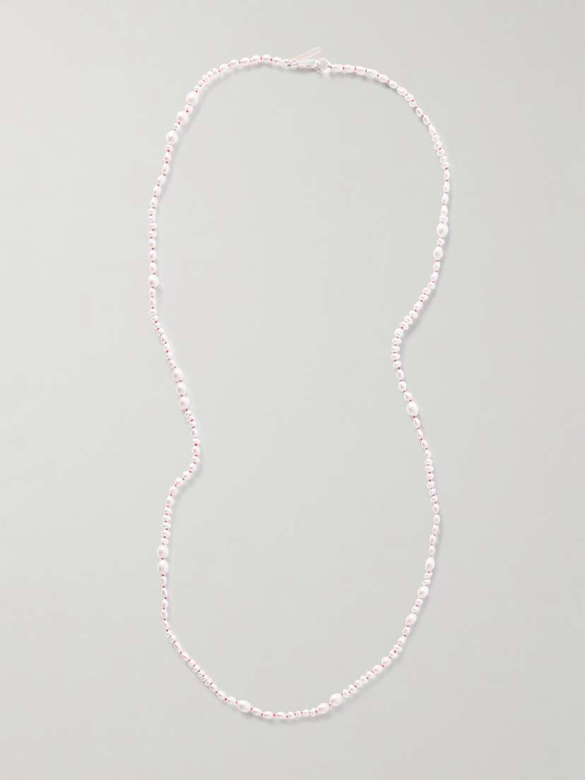 Sophie Buhai Mermaid Silver Pearl Necklace