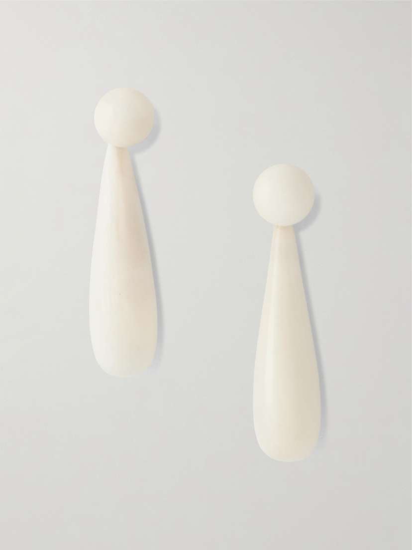 Sophie Buhai Angelika Small Silver And Faux  Earrings