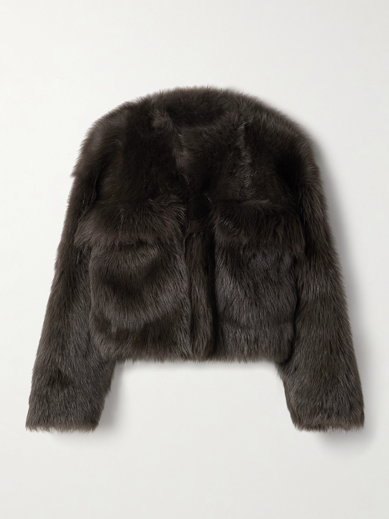 Bottega Veneta - Toscana Shearling Jacket - Gray