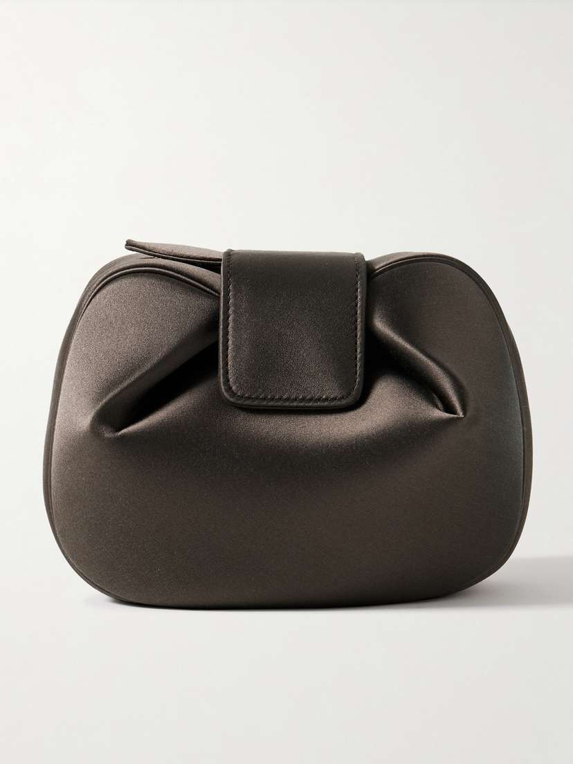 Gabriela Hearst Soft Demi Satin Clutch