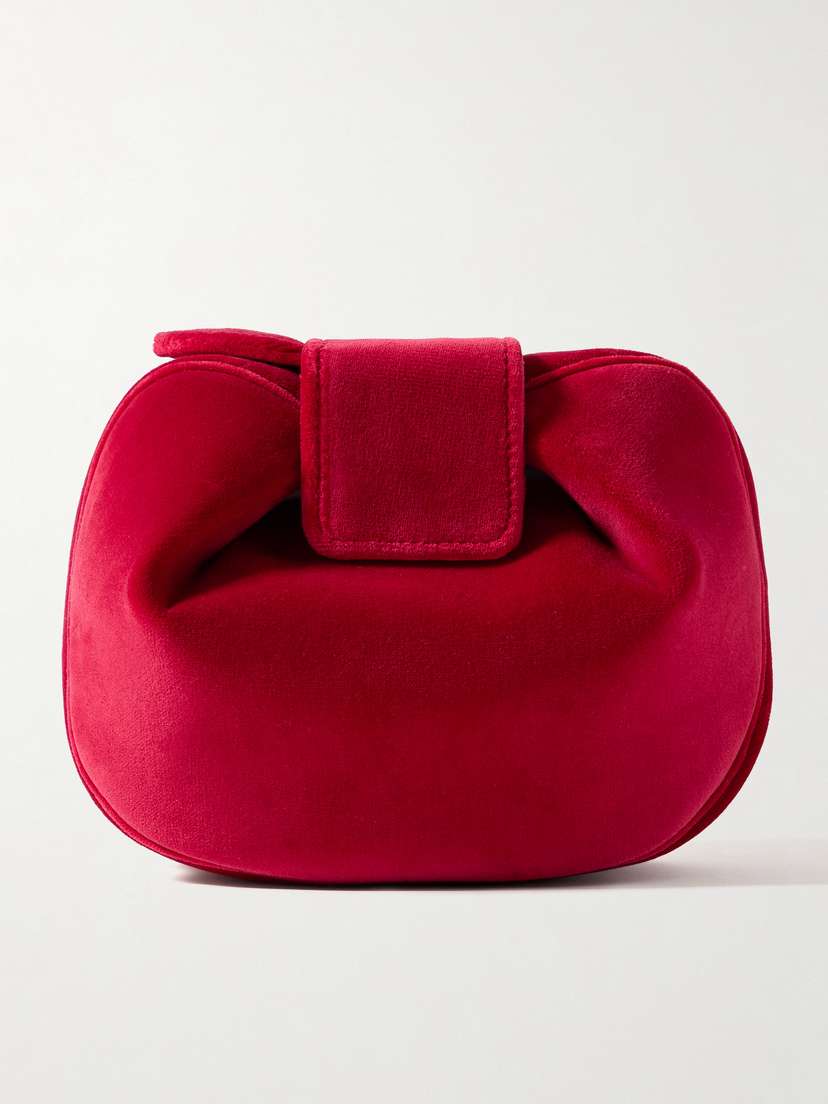 Gabriela Hearst Soft Demi Velvet Clutch