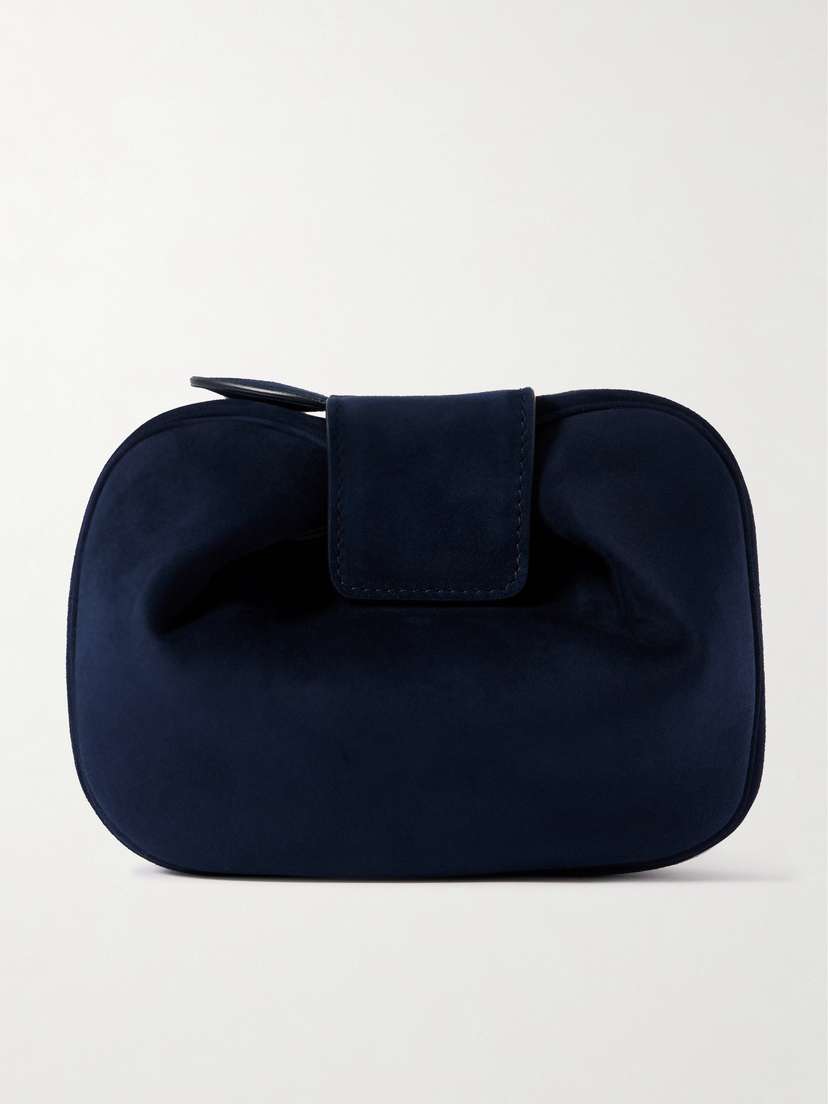 Gabriela Hearst Soft Demi Suede Clutch